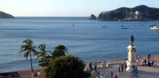 Karibikstadt Santa Marta und Bucht von Taganga Santa Marta Stadt in der Karibik in Kolumbien