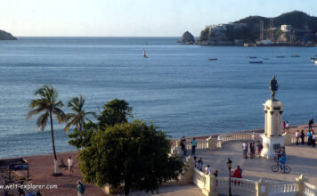 Karibikstadt Santa Marta und Bucht von Taganga Santa Marta Stadt in der Karibik in Kolumbien