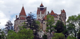 Brasov und das Dracula Schloss Bran Dracula Schloss Bran bei Brasov in Transsilvanien in Rumänien