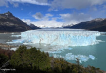Perito Moreno Gletscher im Los Glaciares Nationalpark Perito Moreno Gletscher im Nationalpark Los Glaciares in Argentinien