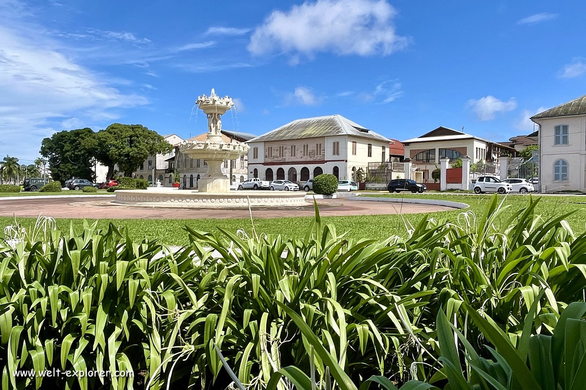 Hauptstadt Cayenne in Französisch-Guayana