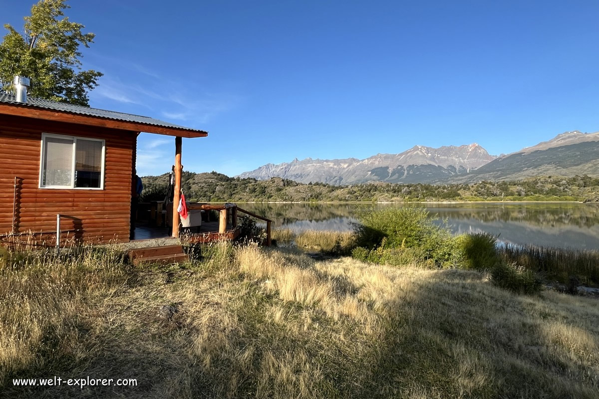 Unterkunft in einer Cabaña in Patagonien