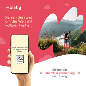Holafly e-SIM für Handy und Smartphone zum Reisen weltweit