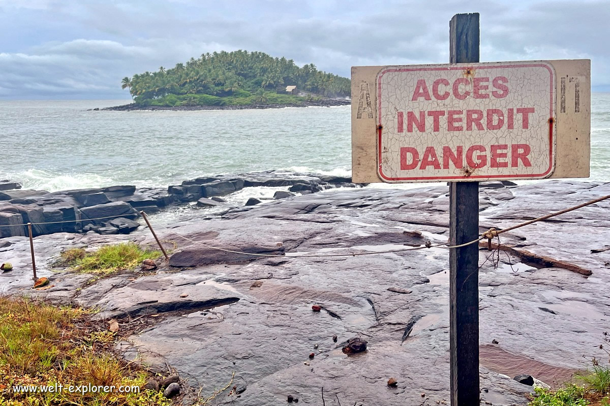 Ile du Diable die Teufelsinsel mit Gefangenem Alfred Dreyfus