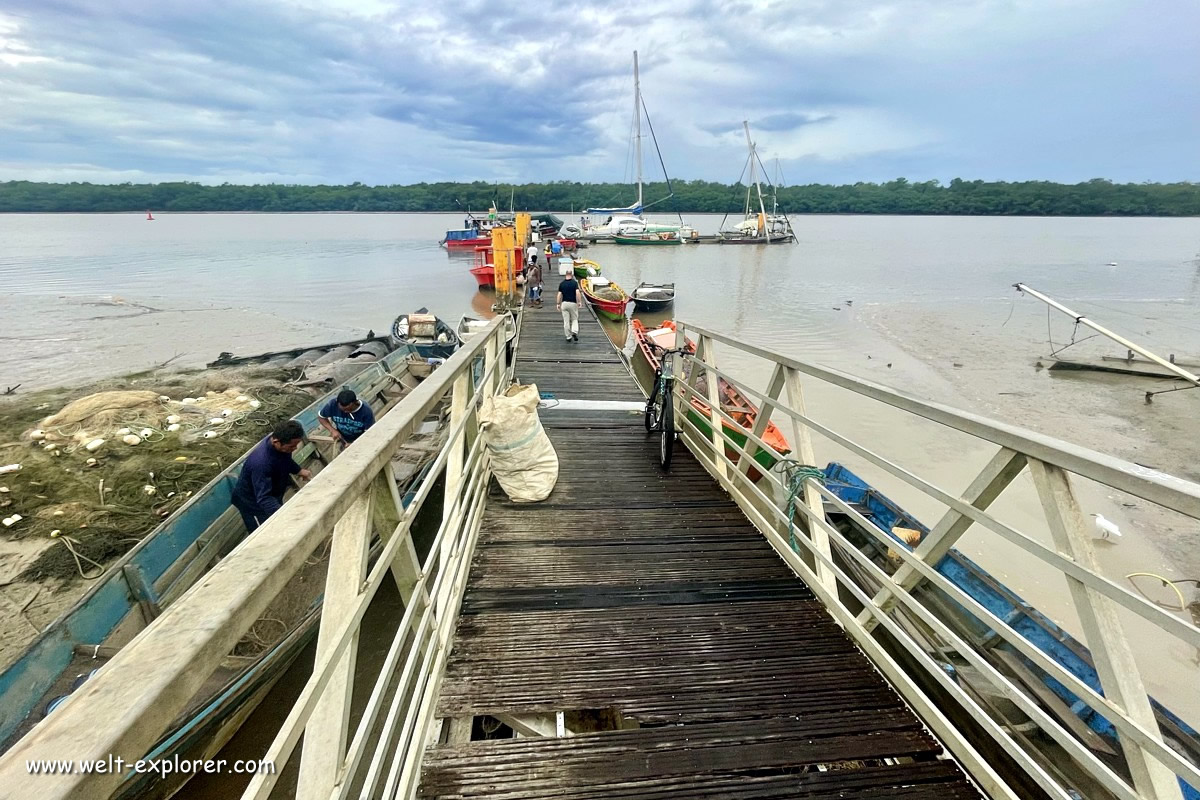 Tour mit dem Katamarin im Hafen von Kourou