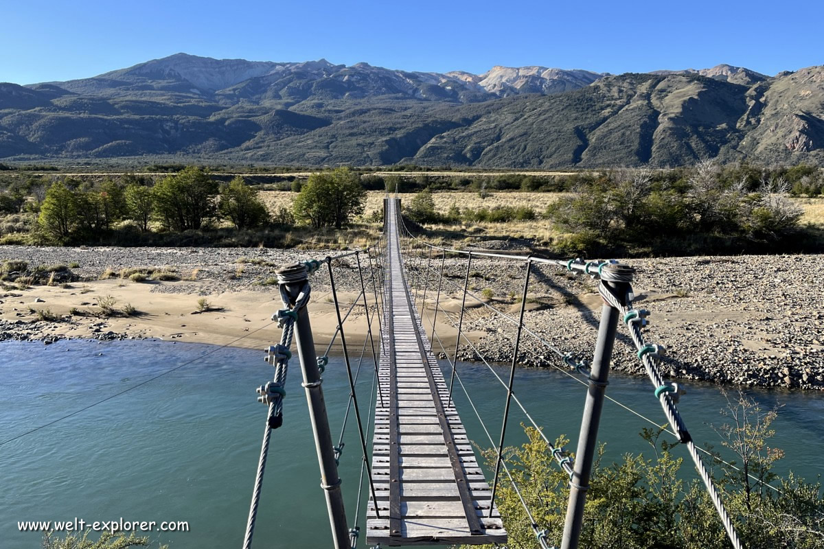 Brücke über den Rio Chacabuco