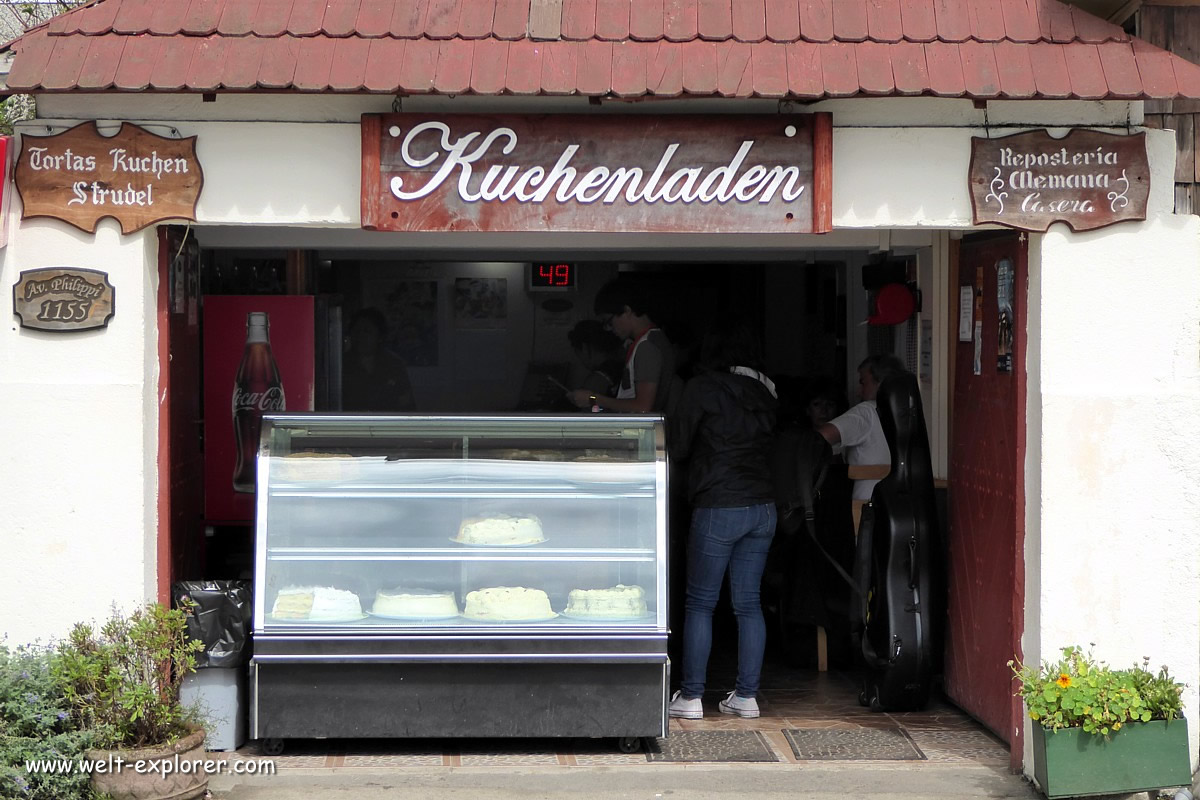 Deutsches Erbe mit dem Kuchenladen in Puerto Varas