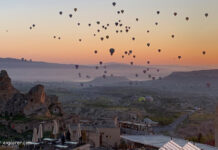 Göreme: Fahrt mit dem Heissluftballon über Kappadokien Heissluftballon Göreme in Kappadokien in der Türkei