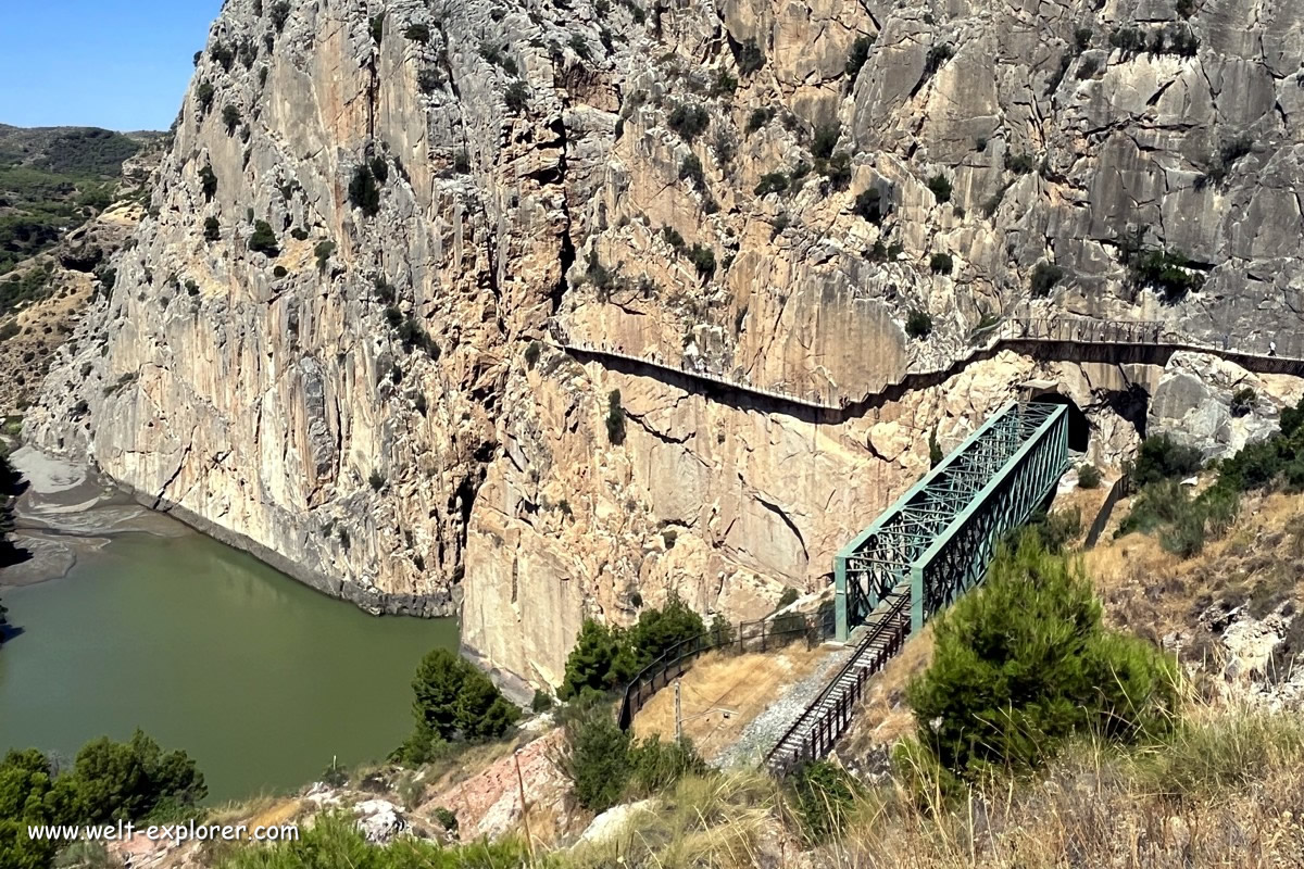 Wanderweg Caminito del Rey und Eisenbahnbrücke