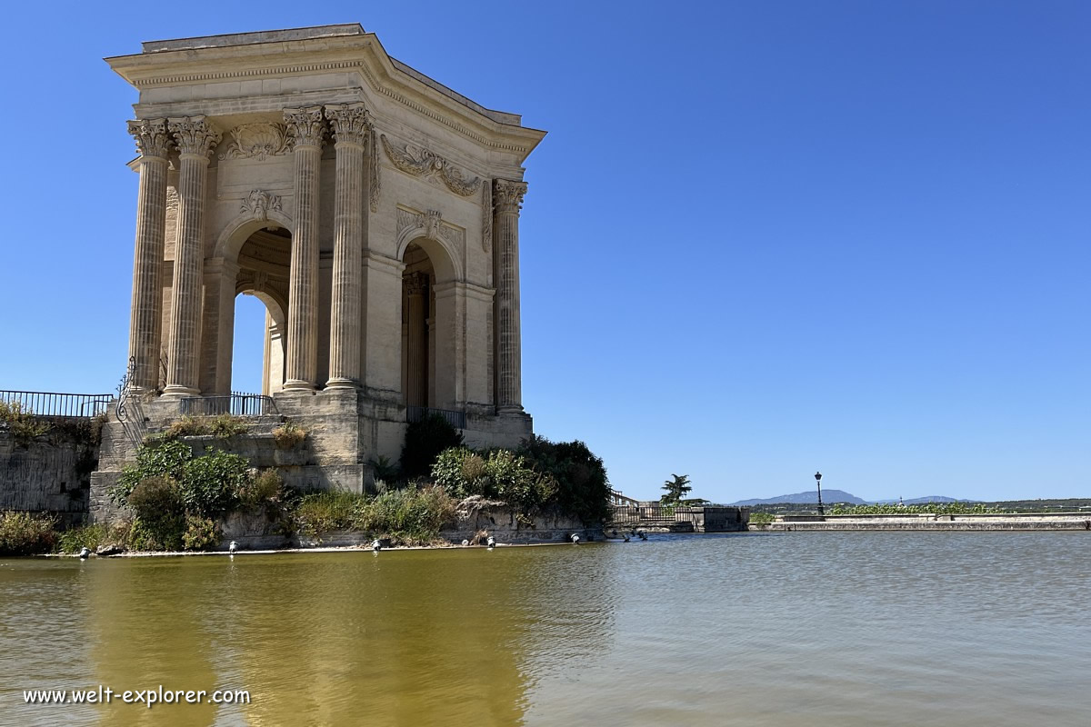 Wasserpavillon auf der Promenade du Peyrou