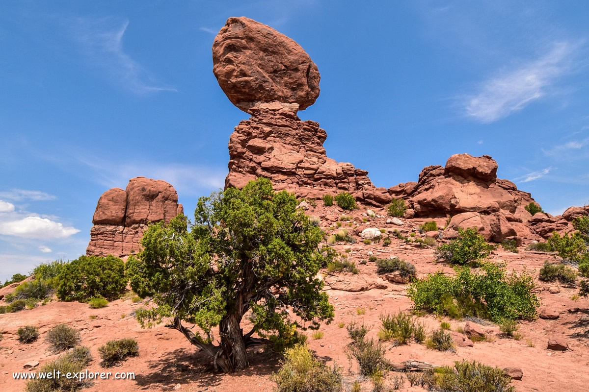 Balanced Rock in Utah in den USA