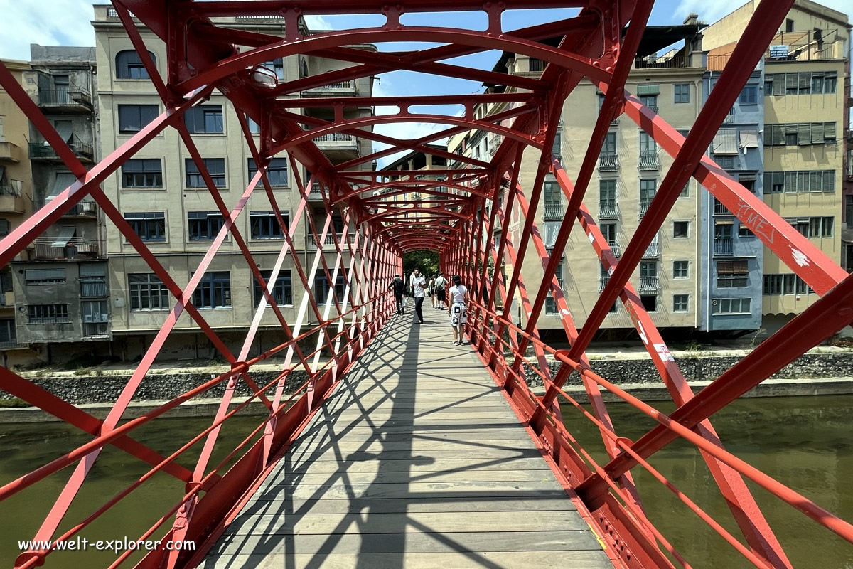 Brücke von Gustave Eiffel in Girona