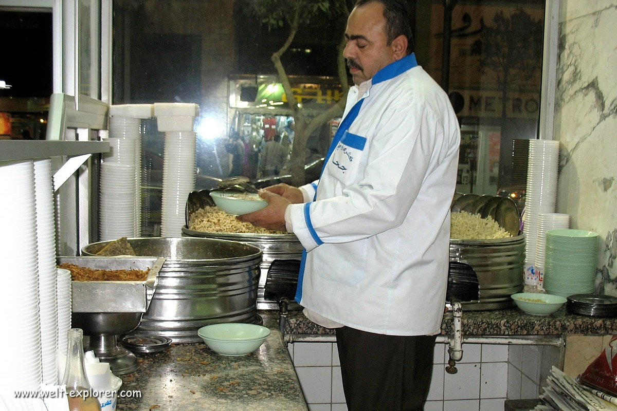 Küche und ägyptisches Essen