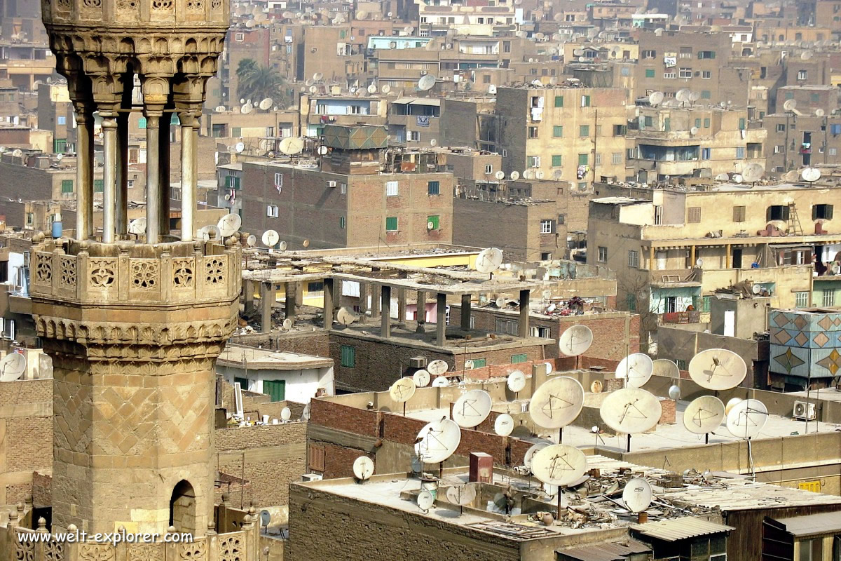 Stadtzentrum in Ägyptens Hauptstadt Kairo