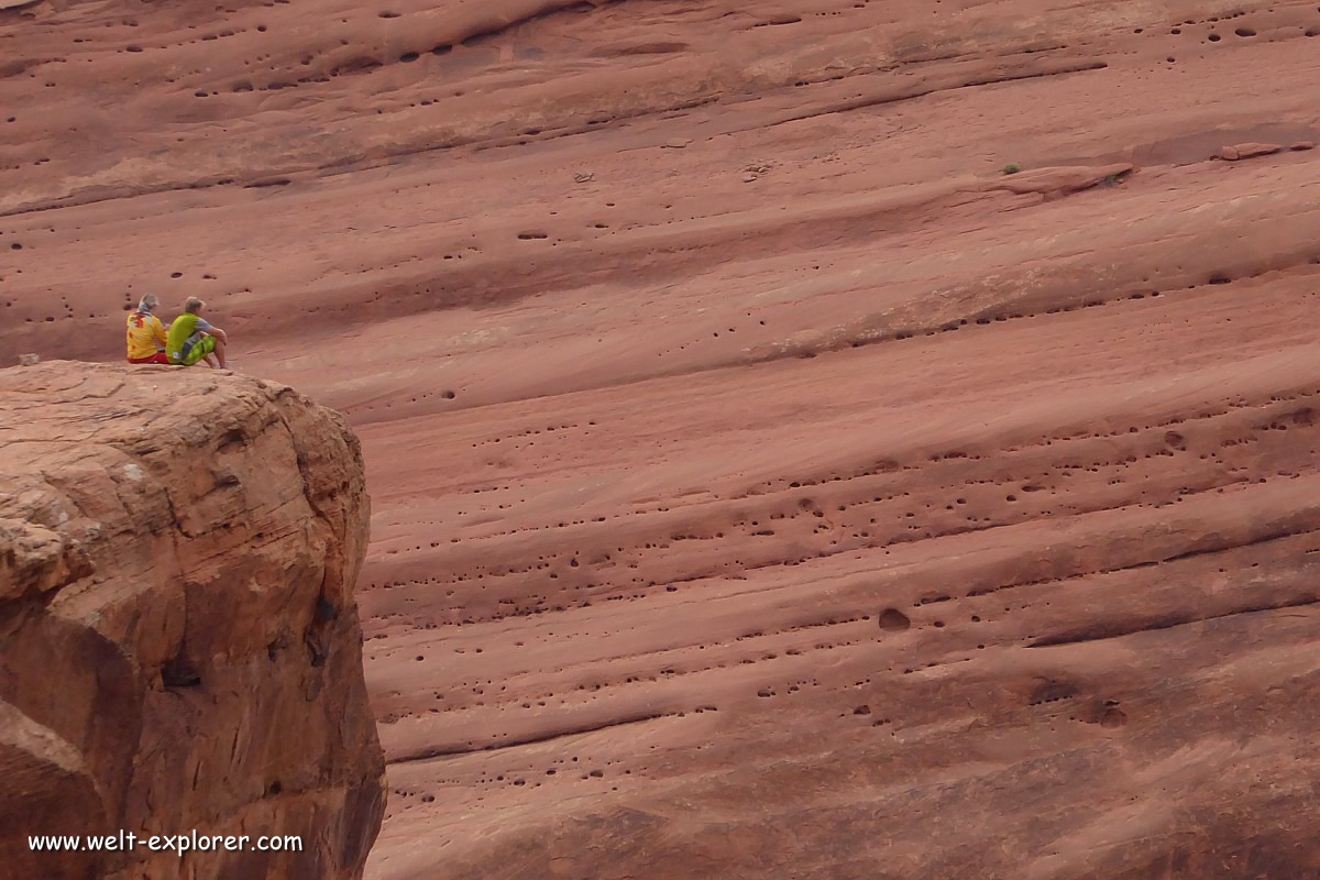 Touristen und Besucher im Arches Nationalpark