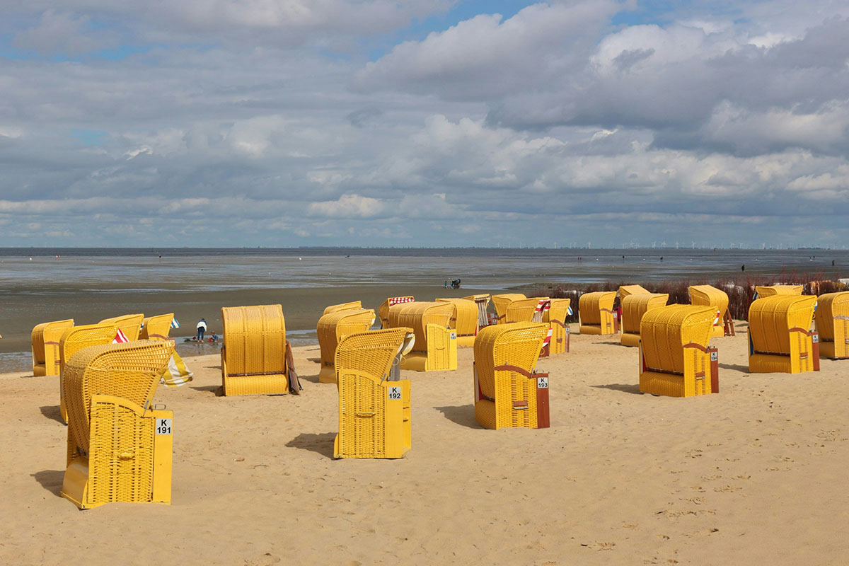 Urlaub im Strandkorb an der Nordsee bei Cuxhaven