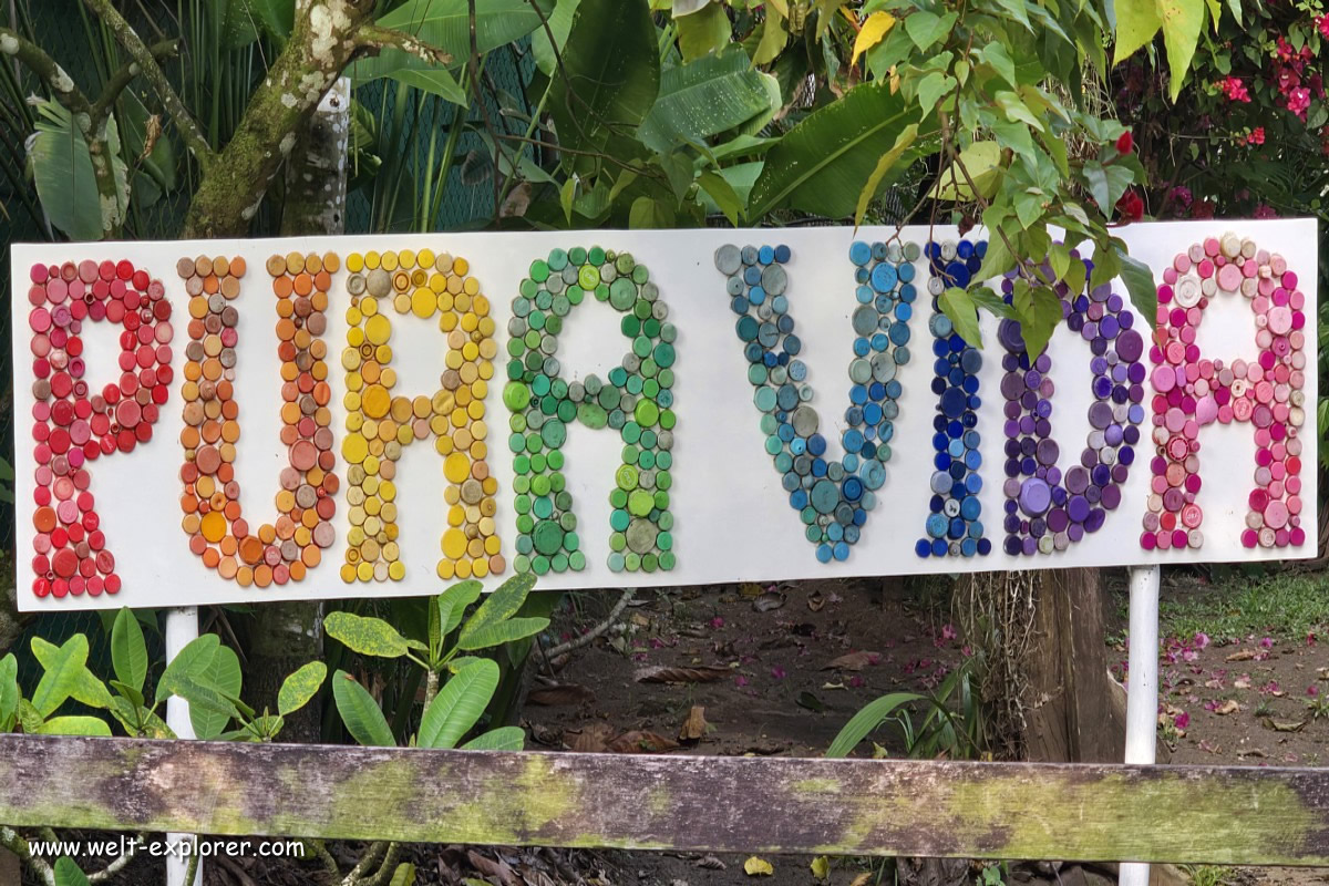 Lebensmotto Pura Vida in Costa Rica