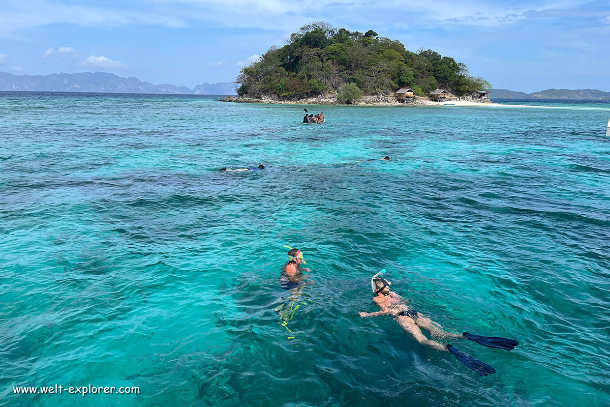Schnorcheln Inselwelt Archipel von Palawan auf Philippinen