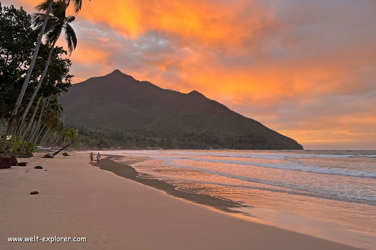 Sonnenuntergang am Strand von Sabang