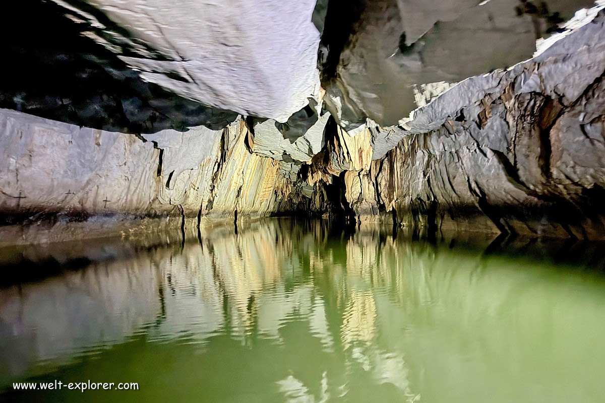 Untergrundfluss Puerto Princesa auf den Philippinen