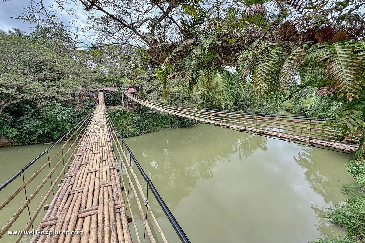 Sipatan Twin Bridge Hängebrücke