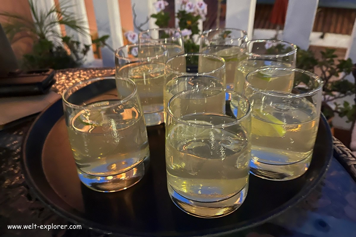 Bolivien Getränke Singani Chuflay Cocktail trinken