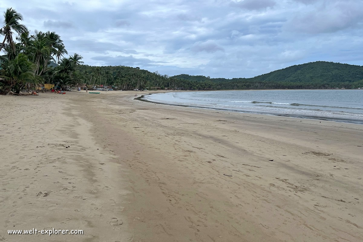 Bucana Beach und Strand nördlich von El Nido