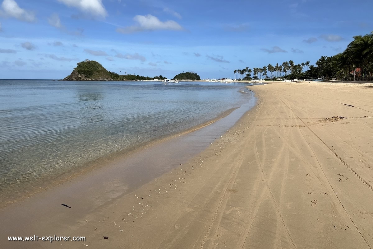 Nacpan Twin Beach und Strand auf den Philippinen