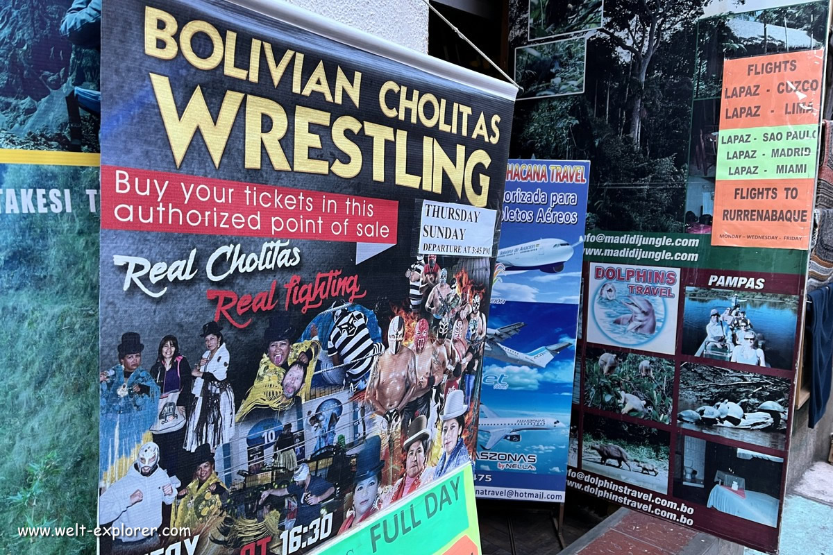 Ausflug und Tour zum Cholita Wrestling