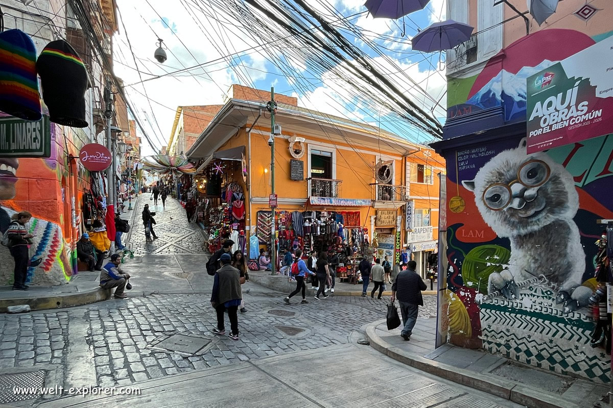 Kreuzung Calle Sagarnaga und Calle Linares