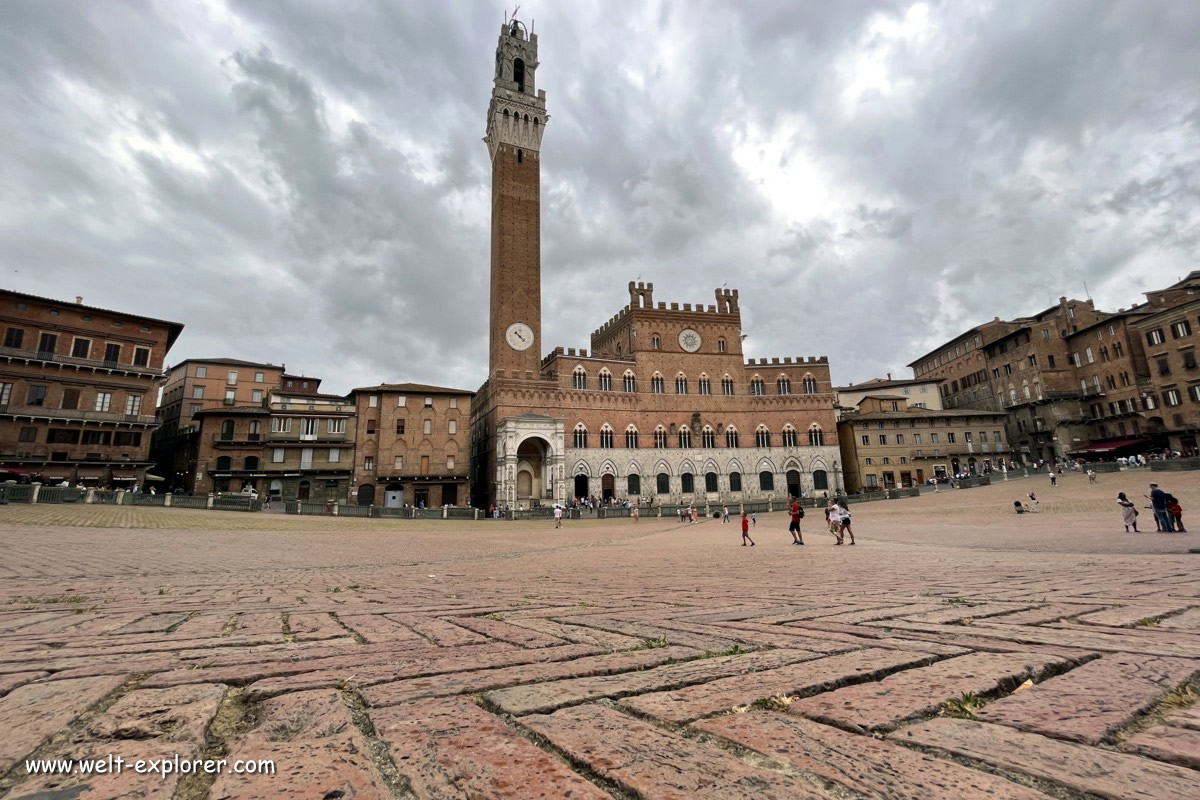 Piazza del Campo Siena in der Toskana