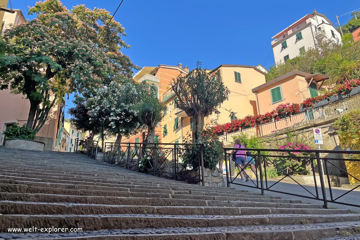 Treppe in Riomaggiore