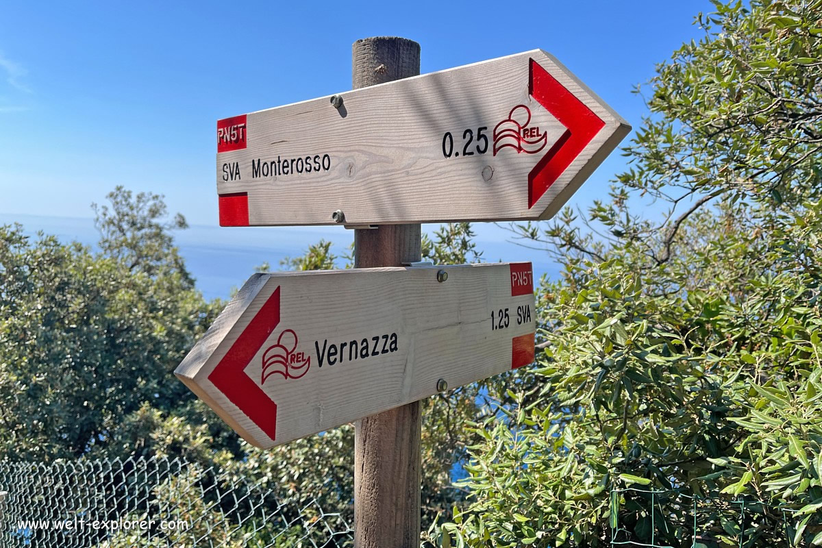 Wanderung von Vernazza nach Monterosso