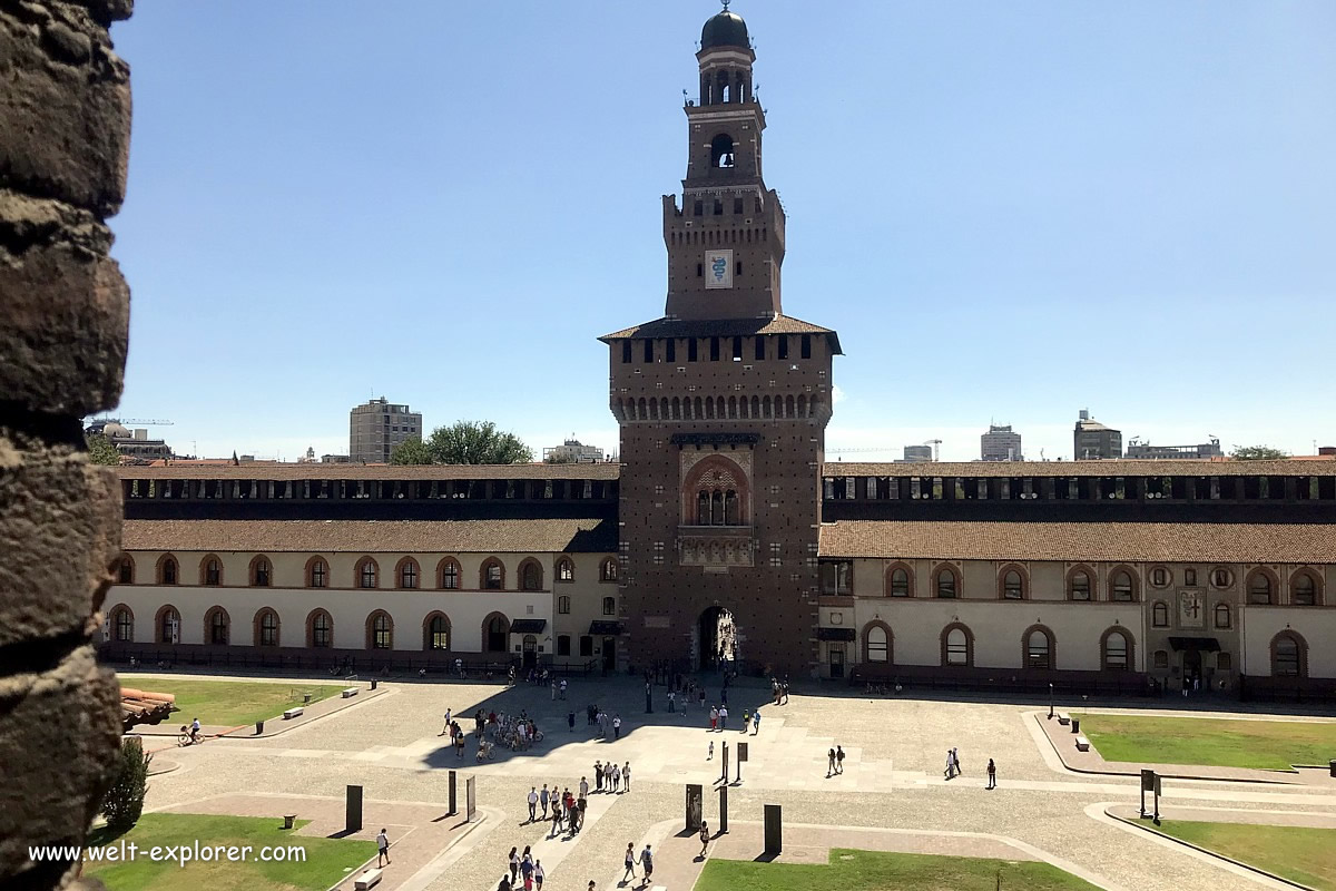Festung Castello Sforzesco in Milano