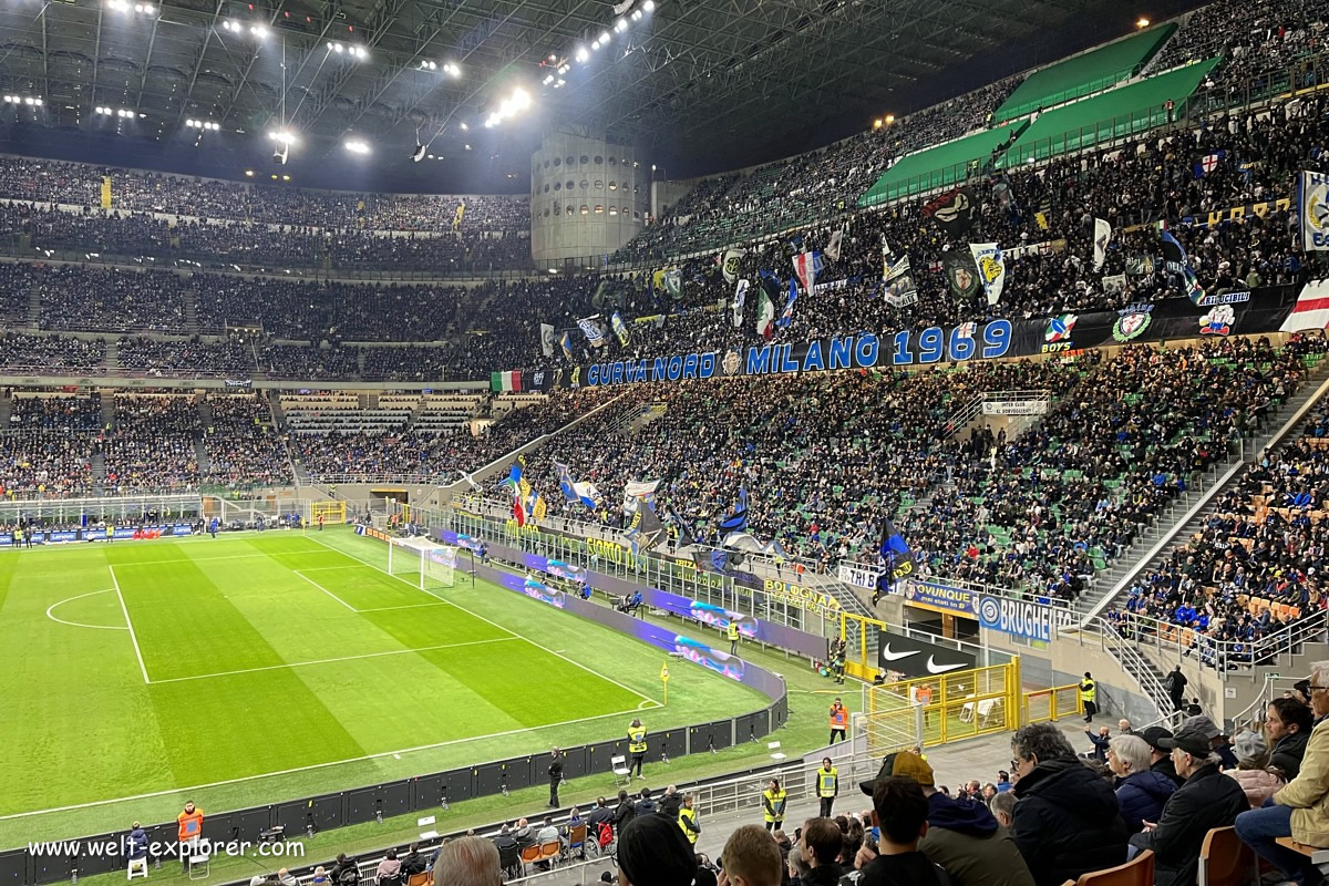 Fussballclub Inter Milan im San Siro Stadion