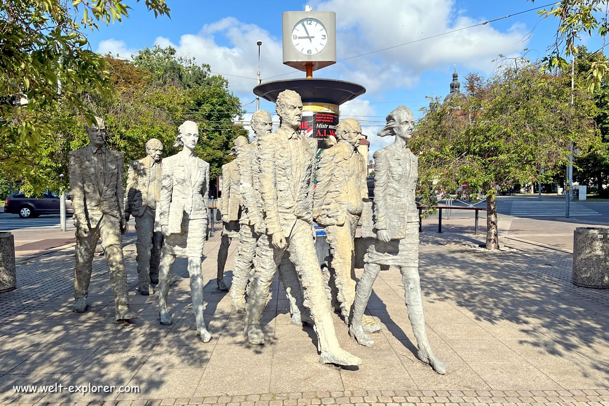 Humanoids tschechische Skulpturen-Kunst