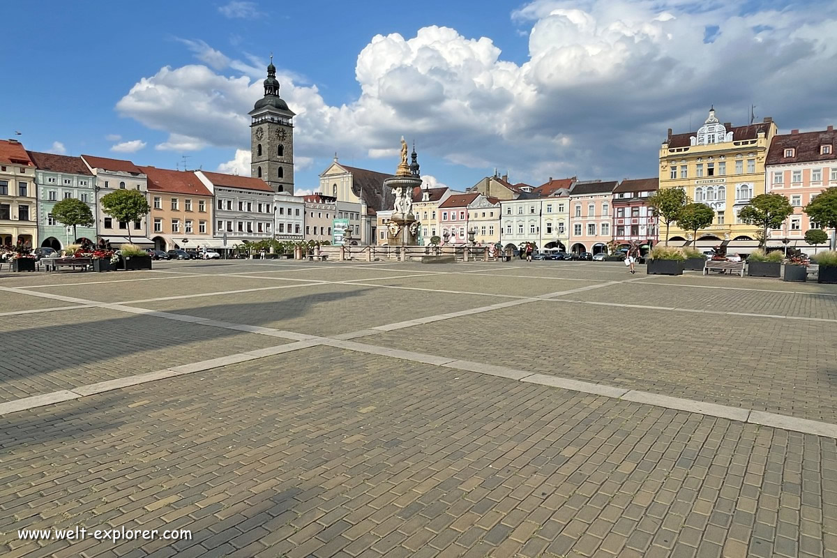 Marktplatz Premysl Otakar II in Budweis
