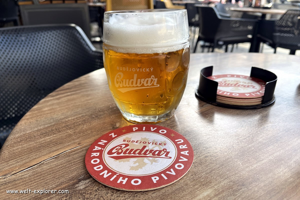 Pivo Budvar Budweis Bier aus Ceske Budejovice