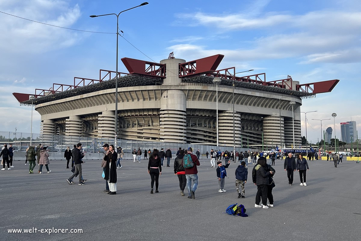 San Siro Giuseppe Meazza Stadion in Mailand