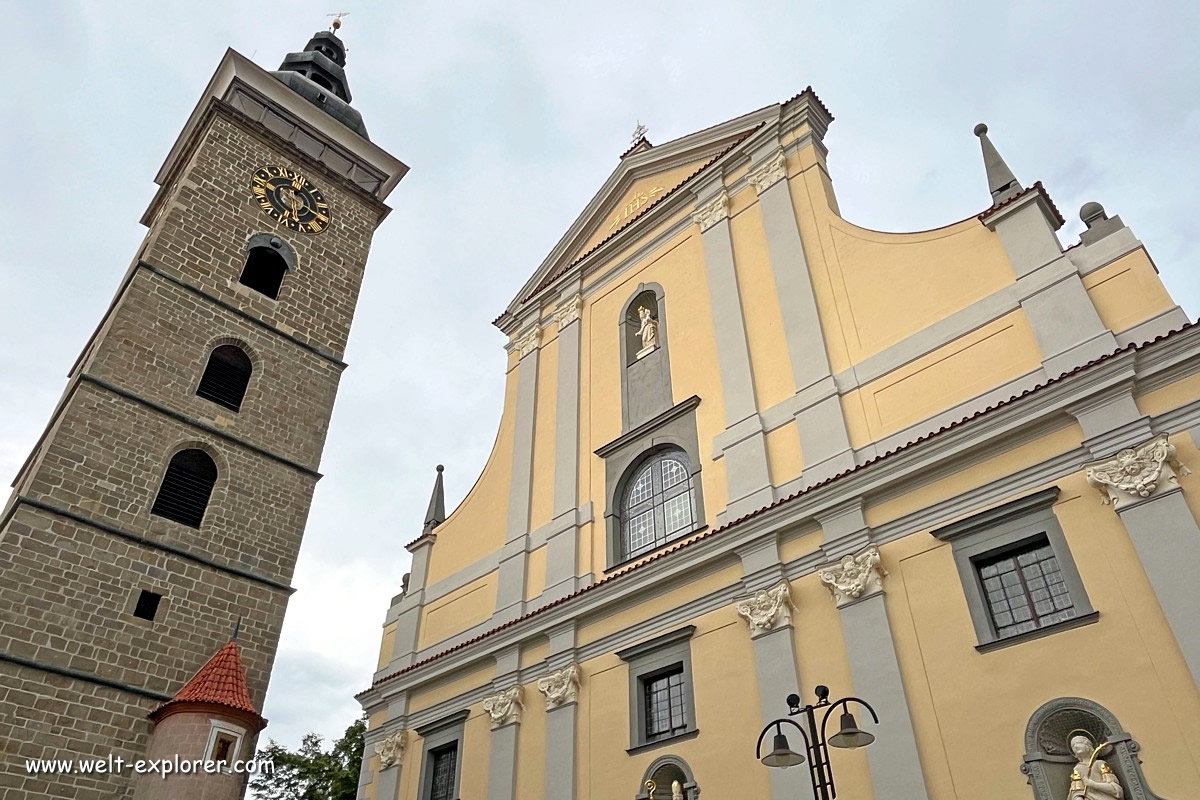 Schwarzer Turm und Kathedrale von Budweis