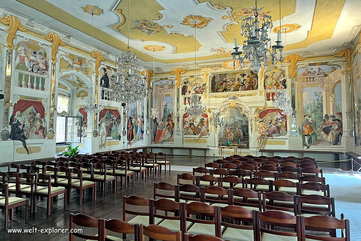 Wandmalerei Maskensaal
