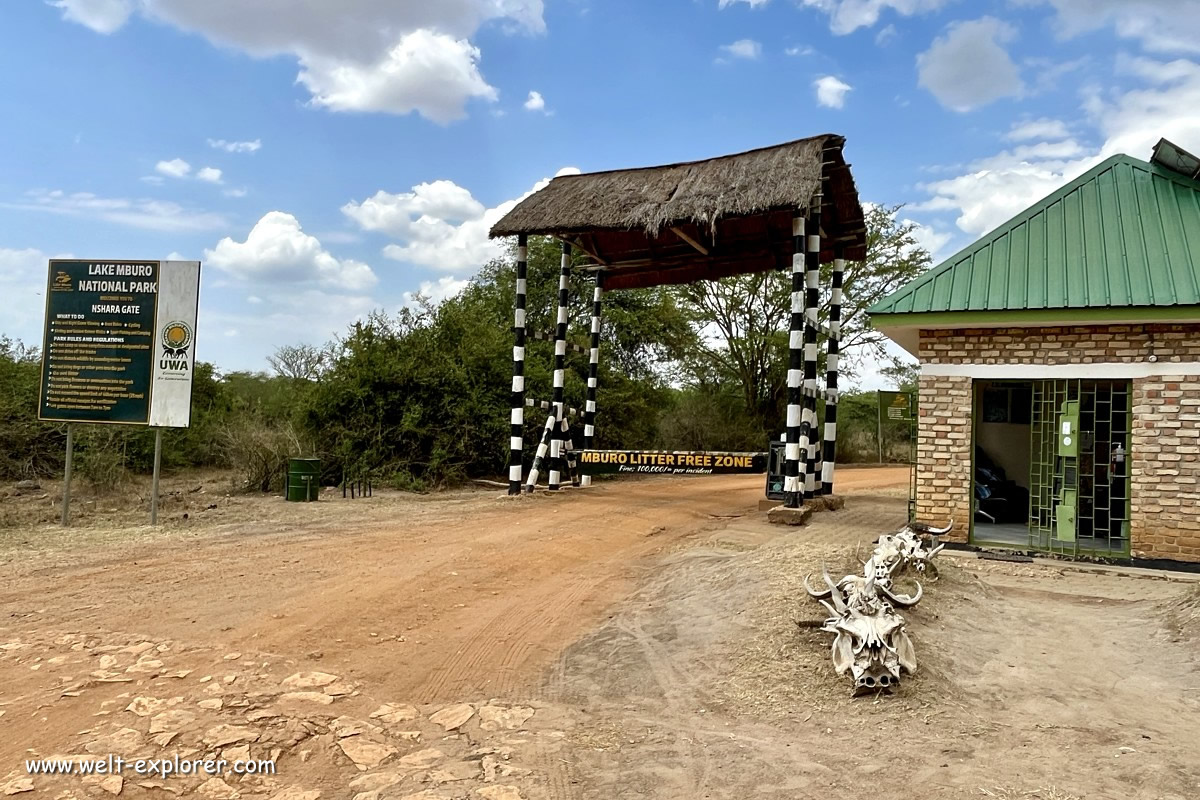 Eintritt und Eingang in den Mburo-Nationalpark