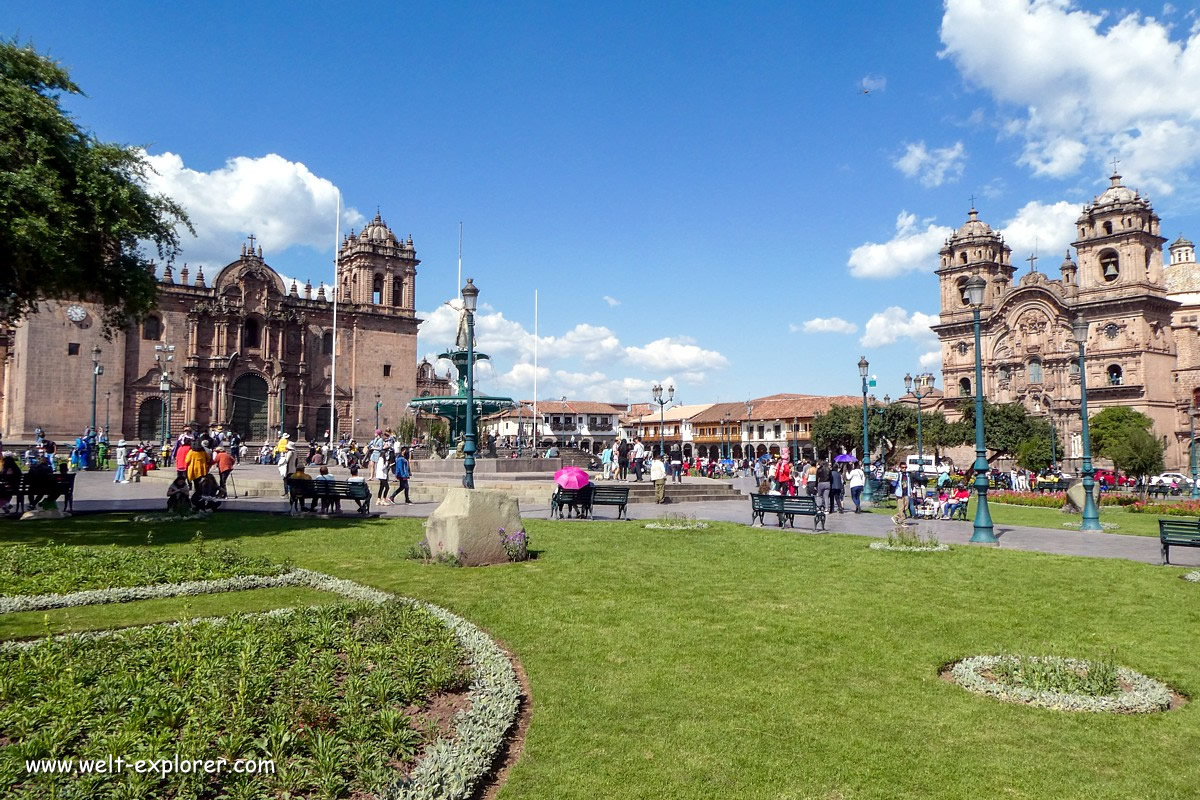 Plaza de Armas historische Altstadt in Cuscu Peru